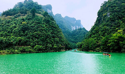 荔波樟江景点，贵州荔波