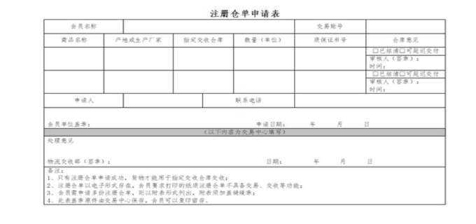 注销仓单是什么意思